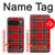 S2374 タータンレッドパターン Tartan Red Pattern Google Pixel 10 Pro XL バックケース、フリップケース・カバー