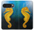 S2444 タツノオトシゴ 深い青色の海 Seahorse Underwater World Google Pixel 10 Pro XL バックケース、フリップケース・カバー