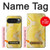 S2713 黄蛇の皮膚 グラフィックプリント Yellow Snake Skin Graphic Printed Google Pixel 10 Pro XL バックケース、フリップケース・カバー
