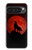 S2955 狼は赤月にハウリング Wolf Howling Red Moon Google Pixel 10 Pro XL バックケース、フリップケース・カバー