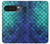 S3047 緑人魚のスケール Green Mermaid Fish Scale Google Pixel 10 Pro XL バックケース、フリップケース・カバー