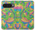 S3273 フラワーラインアートパターン Flower Line Art Pattern Google Pixel 10 Pro XL バックケース、フリップケース・カバー