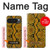 S3365 黄パイソンの皮膚 グラフィックプリント Yellow Python Skin Graphic Print Google Pixel 10 Pro XL バックケース、フリップケース・カバー