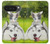 S3795 不機嫌子猫遊び心シベリアンハスキー犬ペイント Kitten Cat Playful Siberian Husky Dog Paint Google Pixel 10 Pro XL バックケース、フリップケース・カバー