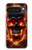 S3986 火の頭蓋骨 Fire Skull Google Pixel 10 Pro XL バックケース、フリップケース・カバー