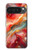 S4012 赤い大理石の金色の静脈 Red Marble Gold Veins Google Pixel 10 Pro XL バックケース、フリップケース・カバー