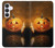 S1083 南瓜 蜘蛛 蝋燭 ハロウィーン Pumpkin Spider Candles Halloween Samsung Galaxy S25 FE バックケース、フリップケース・カバー