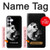 S1372 月陰陽 Moon Yin-Yang Samsung Galaxy S25 FE バックケース、フリップケース・カバー