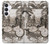 S1681 スチームパンク 図面 Steampunk Drawing Samsung Galaxy S25 FE バックケース、フリップケース・カバー
