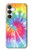 S1697 絞り染め カラフルなグラフィックプリント Tie Dye Colorful Graphic Printed Samsung Galaxy S25 FE バックケース、フリップケース・カバー