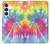 S1697 絞り染め カラフルなグラフィックプリント Tie Dye Colorful Graphic Printed Samsung Galaxy S25 FE バックケース、フリップケース・カバー