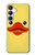 S1922 アヒルの顔 Duck Face Samsung Galaxy S25 FE バックケース、フリップケース・カバー