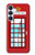 S2059 イングランドクラシック英国の電話ボックスミニマリスト England Classic British Telephone Box Minimalist Samsung Galaxy S25 FE バックケース、フリップケース・カバー