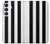 S2297 黒と白の縦縞 Black and White Vertical Stripes Samsung Galaxy S25 FE バックケース、フリップケース・カバー
