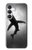 S2367 サメモノクロ Shark Monochrome Samsung Galaxy S25 FE, S26 FE バックケース、フリップケース・カバー
