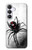 S2386 クロゴケグモ Black Widow Spider Samsung Galaxy S25 FE, S26 FE バックケース、フリップケース・カバー