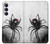 S2386 クロゴケグモ Black Widow Spider Samsung Galaxy S25 FE バックケース、フリップケース・カバー