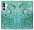 S2653 ドラゴングリーンターコイズストーングラフィックプリント Chinese Dragon Green Turquoise Stone Graphic Printed Samsung Galaxy S25 FE バックケース、フリップケース・カバー
