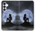 S2668 マーメイドシルエット月の夜 Mermaid Silhouette Moon Night Samsung Galaxy S25 FE, S26 FE バックケース、フリップケース・カバー
