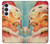 S2840 クリスマスヴィンテージサンタ Christmas Vintage Santa Samsung Galaxy S25 FE バックケース、フリップケース・カバー