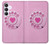 S2847 ピンクロータリー電話 Pink Retro Rotary Phone Samsung Galaxy S25 FE バックケース、フリップケース・カバー