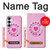 S2847 ピンクロータリー電話 Pink Retro Rotary Phone Samsung Galaxy S25 FE バックケース、フリップケース・カバー