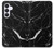 S2895 ブラックマーブルグラフィックプリント Black Marble Graphic Printed Samsung Galaxy S25 FE バックケース、フリップケース・カバー