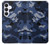 S2959 海軍迷彩 Navy Blue Camo Camouflage Samsung Galaxy S25 FE バックケース、フリップケース・カバー