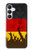 S2966 ドイツサッカー Germany Football Soccer Flag Samsung Galaxy S25 FE バックケース、フリップケース・カバー