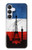 S2980 フランスサッカー France Football Soccer Flag Samsung Galaxy S25 FE バックケース、フリップケース・カバー