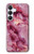 S3052 ピンクの大理石のグラフィックプリント Pink Marble Graphic Printed Samsung Galaxy S25 FE バックケース、フリップケース・カバー