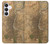S3230 ロンドンのヴィンテージマップ Vintage Map of London Samsung Galaxy S25 FE バックケース、フリップケース・カバー