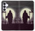 S3262 恐るべき 夜の月 墓地 Grim Reaper Night Moon Cemetery Samsung Galaxy S25 FE バックケース、フリップケース・カバー