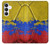 S3306 コロンビアの旗ビンテージフットボールのグラフィック Colombia Flag Vintage Football Graphic Samsung Galaxy S25 FE バックケース、フリップケース・カバー