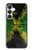 S3319 ジャマイカの旗ビンテージフットボールのグラフィック Jamaica Flag Vintage Football Graphic Samsung Galaxy S25 FE バックケース、フリップケース・カバー