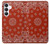 S3355 赤バンダナパターン Bandana Red Pattern Samsung Galaxy S25 FE バックケース、フリップケース・カバー