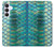 S3414 緑のヘビの鱗 グラフィックプリント Green Snake Scale Graphic Print Samsung Galaxy S25 FE バックケース、フリップケース・カバー