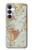 S3418 ヴィンテージの世界地図 Vintage World Map Samsung Galaxy S25 FE, S26 FE バックケース、フリップケース・カバー