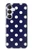 S3533 ブルーの水玉 Blue Polka Dot Samsung Galaxy S25 FE バックケース、フリップケース・カバー