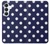 S3533 ブルーの水玉 Blue Polka Dot Samsung Galaxy S25 FE バックケース、フリップケース・カバー