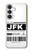 S3664 航空会社の旅行手荷物ラベル Airline Travel Luggage Label Samsung Galaxy S25 FE バックケース、フリップケース・カバー