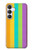 S3678 カラフルなレインボーバーティカル Colorful Rainbow Vertical Samsung Galaxy S25 FE バックケース、フリップケース・カバー