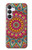 S3694 ヒッピーアートパターン Hippie Art Pattern Samsung Galaxy S25 FE バックケース、フリップケース・カバー