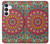 S3694 ヒッピーアートパターン Hippie Art Pattern Samsung Galaxy S25 FE バックケース、フリップケース・カバー
