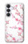 S3707 ピンクの桜の春の花 Pink Cherry Blossom Spring Flower Samsung Galaxy S25 FE バックケース、フリップケース・カバー