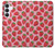 S3719 いちご柄 Strawberry Pattern Samsung Galaxy S25 FE バックケース、フリップケース・カバー
