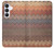 S3752 ジグザグ生地パターングラフィックプリント Zigzag Fabric Pattern Graphic Printed Samsung Galaxy S25 FE バックケース、フリップケース・カバー