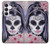 S3821 シュガースカルスチームパンクガールゴシック Sugar Skull Steam Punk Girl Gothic Samsung Galaxy S25 FE バックケース、フリップケース・カバー