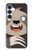 S3855 ナマケモノの顔の漫画 Sloth Face Cartoon Samsung Galaxy S25 FE バックケース、フリップケース・カバー