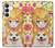 S3918 赤ちゃんコーギー犬コーギー女の子キャンディー Baby Corgi Dog Corgi Girl Candy Samsung Galaxy S25 FE, S26 FE バックケース、フリップケース・カバー